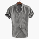 Casual White Shirt for Men – Short Sleeve & Stylish - Image 4