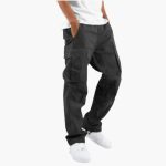 Wide Cargo Pants for Men - Comfortable Fit with Pockets - Image 2