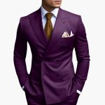 Men's Suit with Notched Lapel and Double-Breasted Design - Image 11