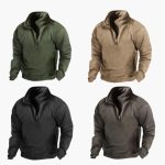 Men’s Fleece Pullover with Half-Zip Neckline - Image 6