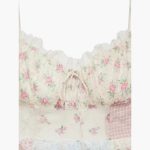 Patchwork Maxi Dress - Women's Summer Dress with Spaghetti Straps - Image 9