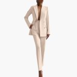 Women’s Suit Set with Blazer and Straight Trousers - Image 6
