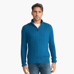 Men's Knit Sweater with Zipper – Winter Sweater - Image 5