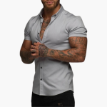 Slim Fit Short Sleeve Shirt for Men – Slim Fit Style - Image 5