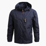 Men's Hooded Jacket with Zipper and Pockets - Image 5