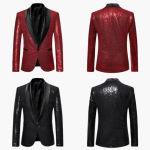 Formal Sequin Coat for Men - Shiny Appearance - Image 5
