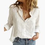 Elegant Long Sleeve Shirt for Women - Classic & Versatile - Image 6