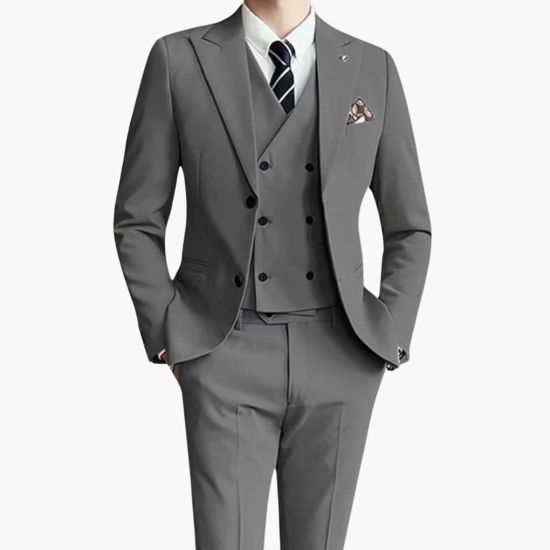 5_2_1c90daf9-c69b-4aee-a6a0-c9b9720c3587.jpg Slim-Fit 3-Piece Suit - for Men in Business - Image 1