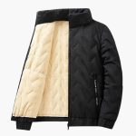 Men's Ski Jacket with Zipper and Lined Interior - Image 2