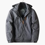 Men’s Outdoor Jacket with Hood and Zipper - Image 4