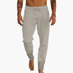 Men's Summer Pants with Drawstring and Side Pockets - Image 3