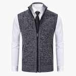 Men’s Sleeveless Vest with Zip Front - Image 12