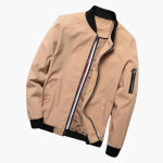 Classic Bomber Jacket for Men - Zipper and Style - Image 5
