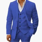 Men's Summer Suit Three-Piece with Vest, Jacket, and Pants - Image 5