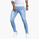 Men's Skinny Jeans with Slim Fit and Tapered Legs