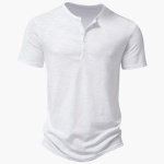 Comfortable Henley Shirt for Men – Short-Sleeved & Summery - Image 5