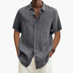 Men's Casual Shirt - Short Sleeve with Button Placket, Summer Style - Image 5