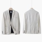 Men's Suit Set with Blazer and Pants for Spring Summer - Image 2