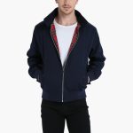 Ribbed Cuff Harrington Jacket for Men