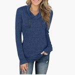 Women's Sweater with Collar and Zipper Combines Style and Function - Image 5