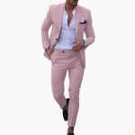 Men's Two-Piece Suit Made of Wool Blend with Slim Fit Cut - Image 3
