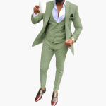 Men's Suit Set with Vest and Breathable Blazer - Image 10