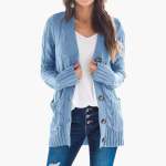 Women’s Cardigan with Buttons and Pockets - Image 6