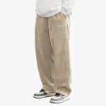 Men's Cord Pants with Elastic Waistband and Pockets - Image 5