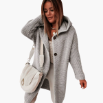 Women’s Hooded Cardigan with Open Front - Image 6