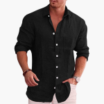 Casual Shirt for Men with Button Placket - Summer Clothing - Image 5