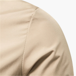 Bomber Jacket for Men - Front Zipper & Ribbed Details - Image 5