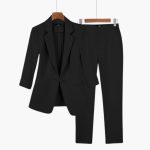 Women’s Suit Set with Blazer and Trousers - Image 2