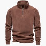 Men's Zip-Up Fleece Pullover with Soft Lining - Image 6