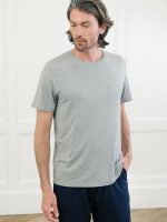 Men's Bamboo Stretch-Knit Short Sleeve Pajama Set - Image 21