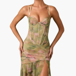 Pleated Wrap Dress with Print - Women's Fashion for Every Occasion - Image 5