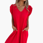 Maxi Dress with Leopard Print – V-Neck for Women - Image 5