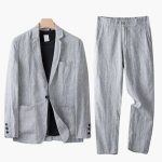 Light Summer Men's Suit – Blazer with Matching Pants - Image 5