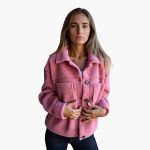 Women's Fleece Jacket with Buttons – Cozy & Warm - Image 5