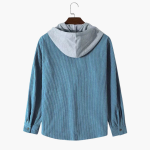 Men's Hooded Jacket with Button Closure - Image 5