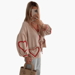 Women's Gingham Blouse with Heart Pockets – Summer Blouse - Image 5