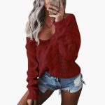 Women's Oversized Sweater with Long Sleeves - Image 6