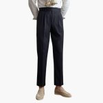 Men's Pleated Trousers – Classically Cut Pleated Pants - Image 2