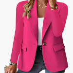 Women’s Blazer with Notched Lapel and Button Front - Image 7