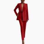 Women’s Suit Set with Blazer and Straight Trousers - Image 8