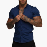 Slim Fit Short Sleeve Shirt for Men – Slim Fit Style - Image 6