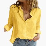 Elegant Long Sleeve Shirt for Women - Classic & Versatile - Image 2