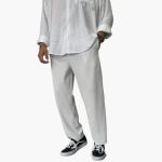 Men's High-Waisted Wide-Leg Trousers - Image 6