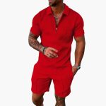 Men's Summer Two-Piece with Zipper and Shorts - Image 5