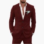 Men's Summer Suit with Lapel and Tailored Fit - Image 6