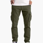 Men's Summer Cargo Pants with Pockets and Adjustable Waist